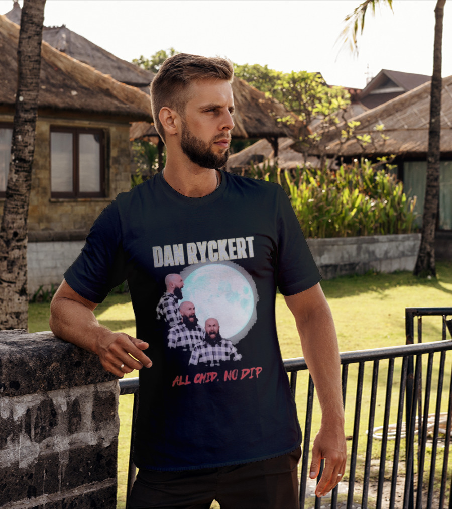 Dan Ryckert All Chip No Dip Plaid Moon Expression Series T-Shirt