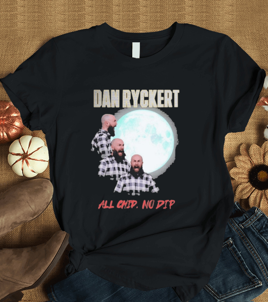 Dan Ryckert All Chip No Dip Plaid Moon Expression Series T-Shirt