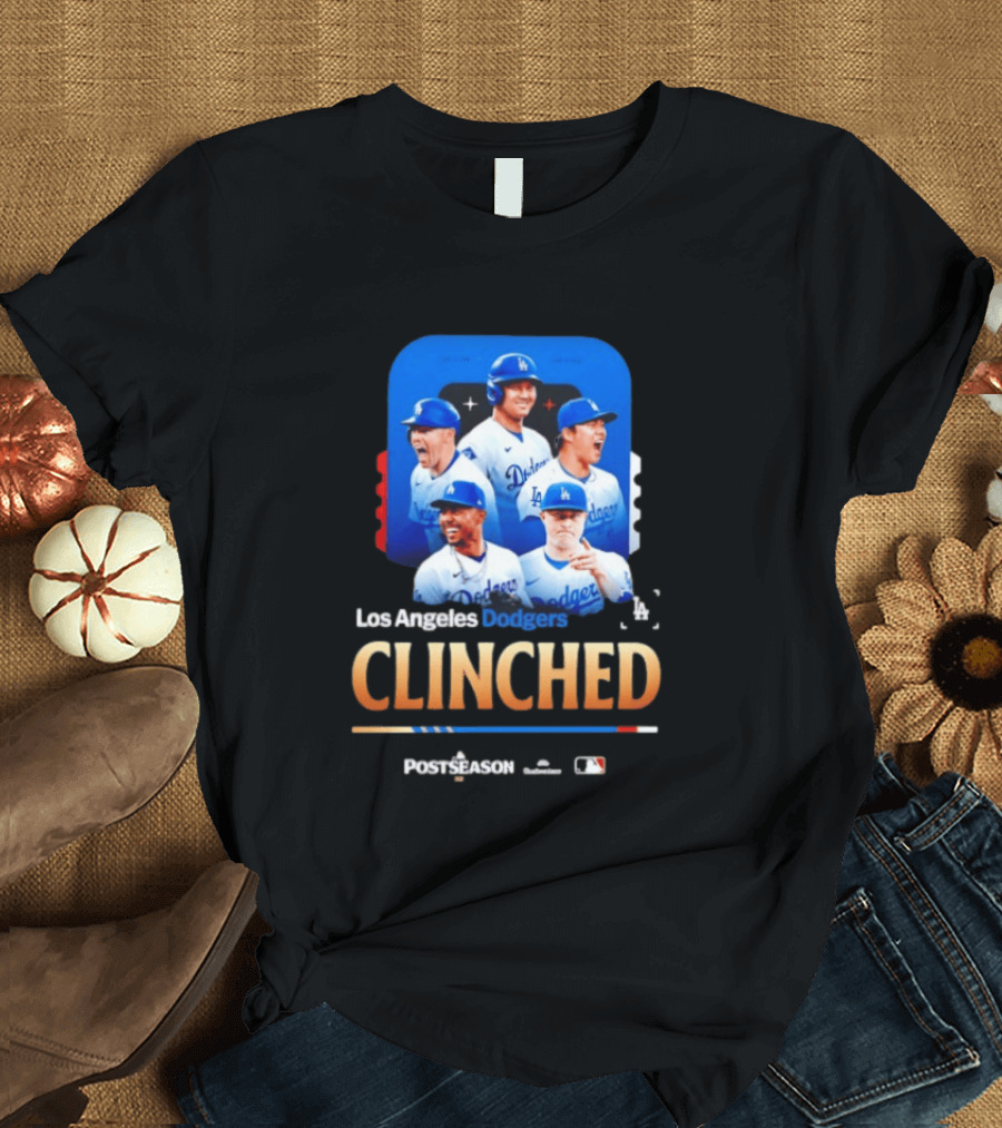 Los Angeles Dodgers Clinched 2026 MLB Postseason Celebration T-Shirt