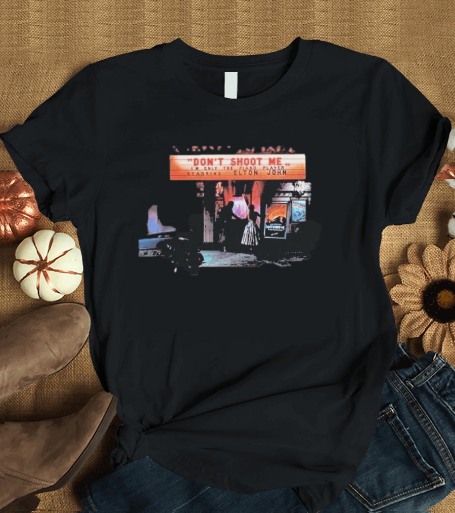 Elton John Don't Shoot Me I'm Only The Piano Player Starring Album Cover T-Shirt