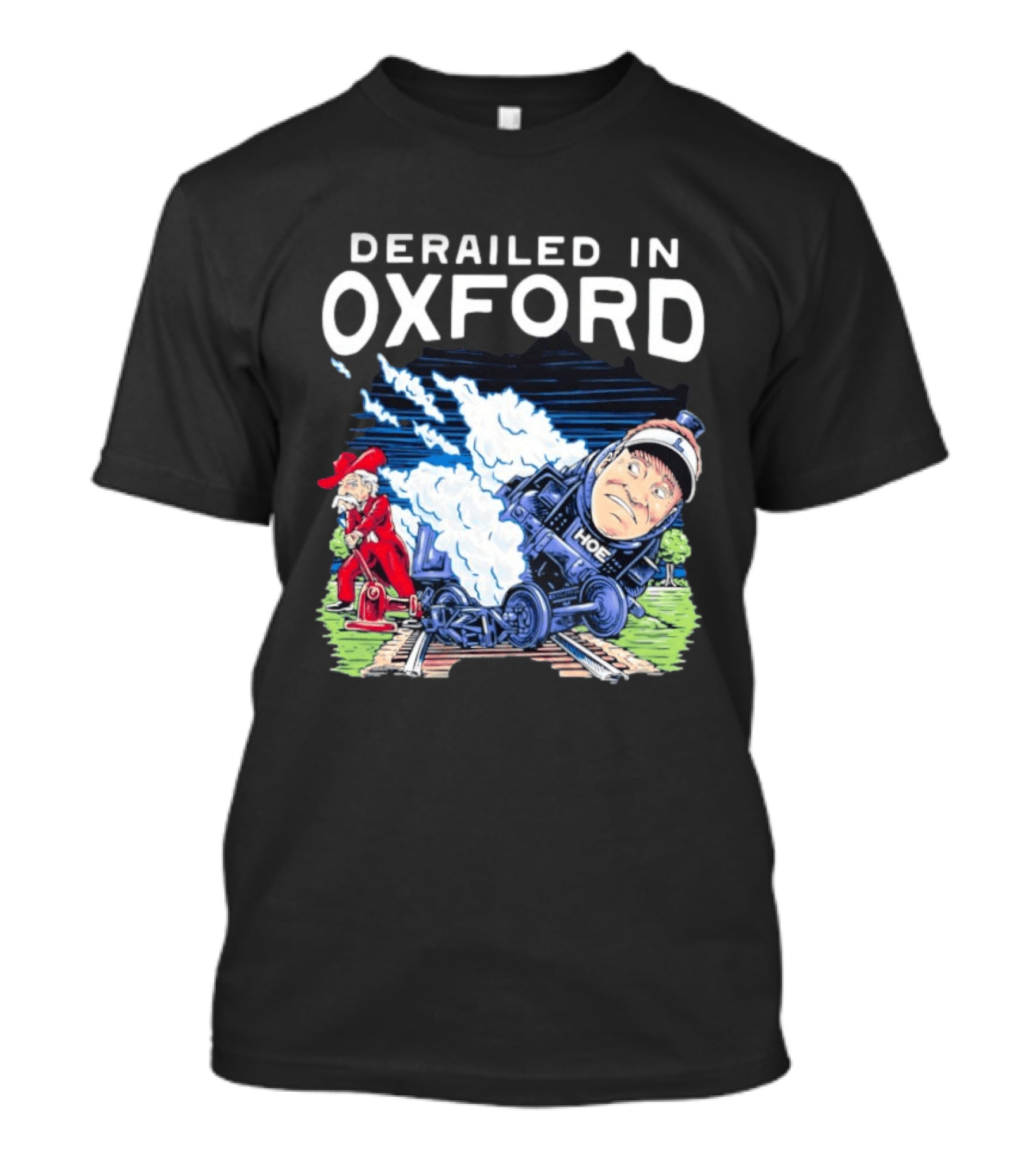 Derailed In Oxford Ole Miss Rebels Train Image T-Shirt