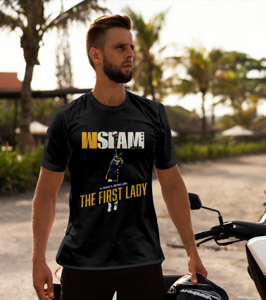 Slam Los Angeles Lisa Leslie The First Lady Court Origins Cover T-Shirt