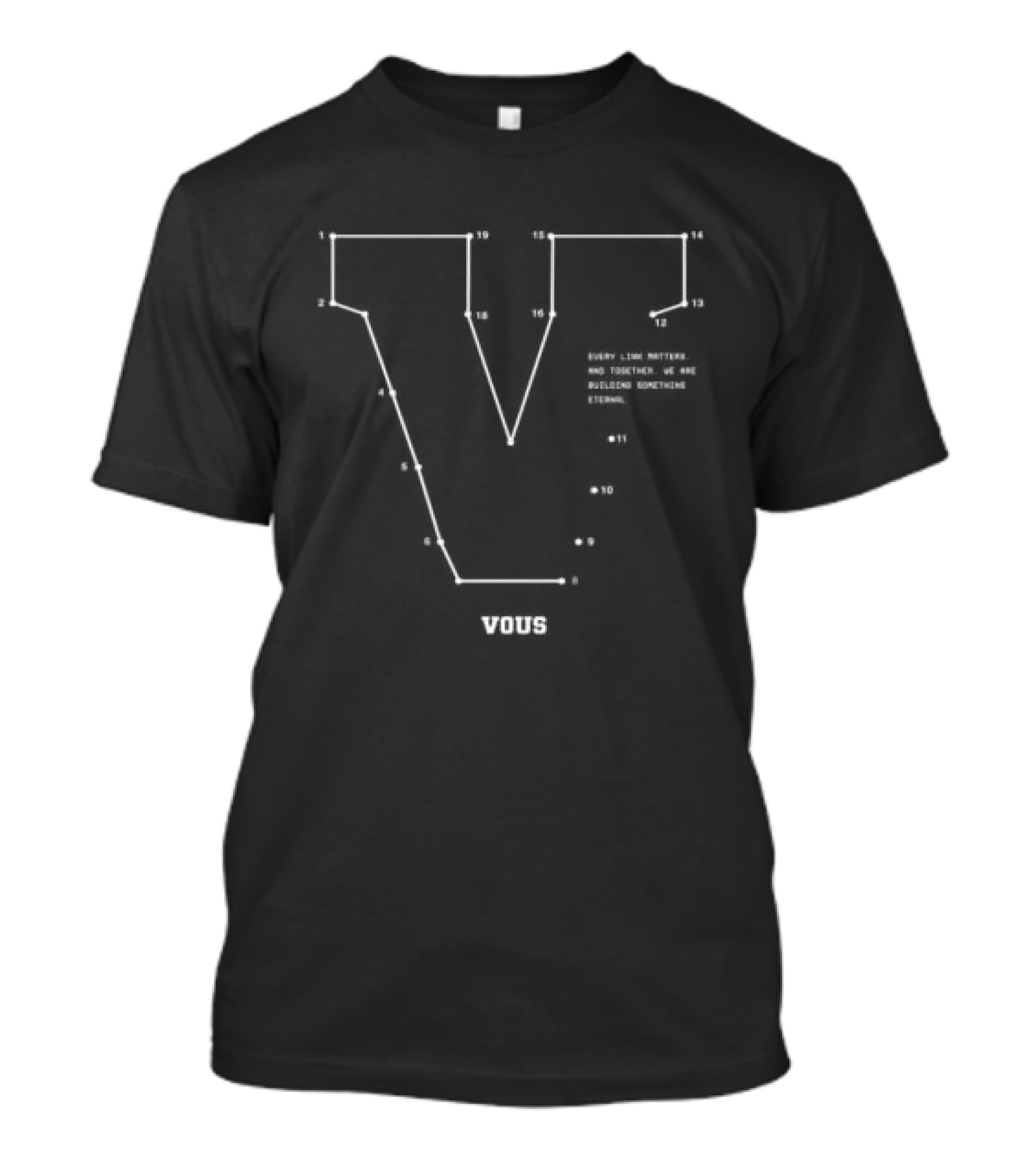 Vous Church Shop V Design Blueprint Vous Link T-Shirt