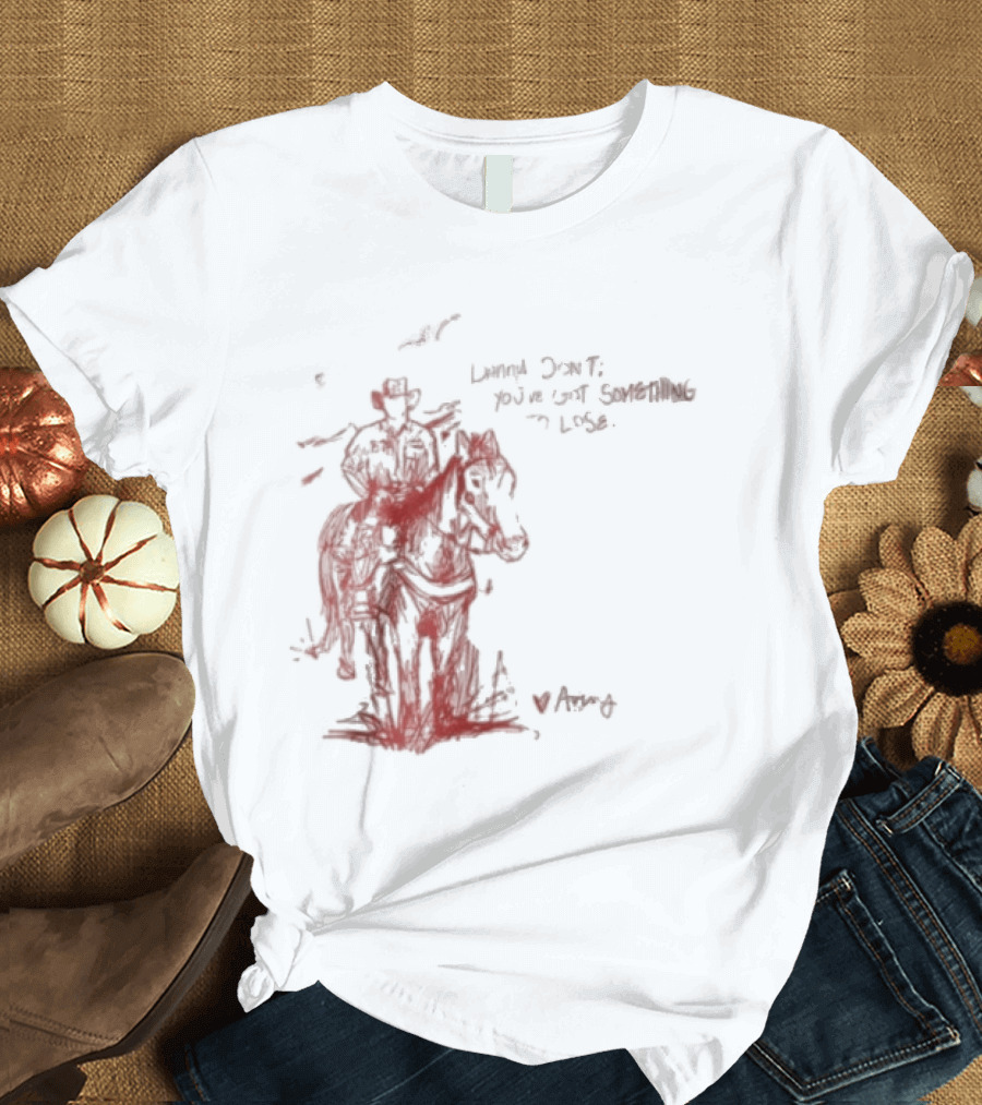 Avery Anna Danny Art Cowboy With Heart And Butterfly T-Shirt