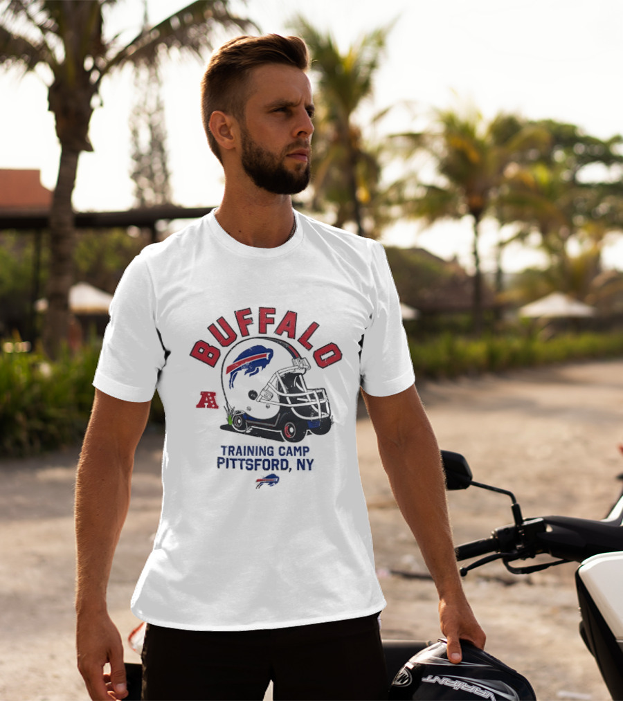 Buffalo Bills Training Camp 2026 Pittsford NY NFL Football Helmet T-Shirt