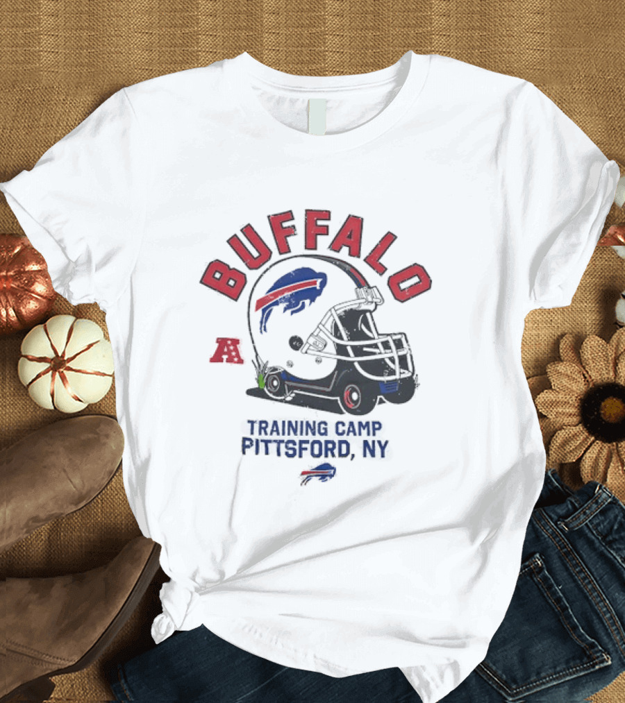 Buffalo Bills Training Camp 2026 Pittsford NY NFL Football Helmet T-Shirt