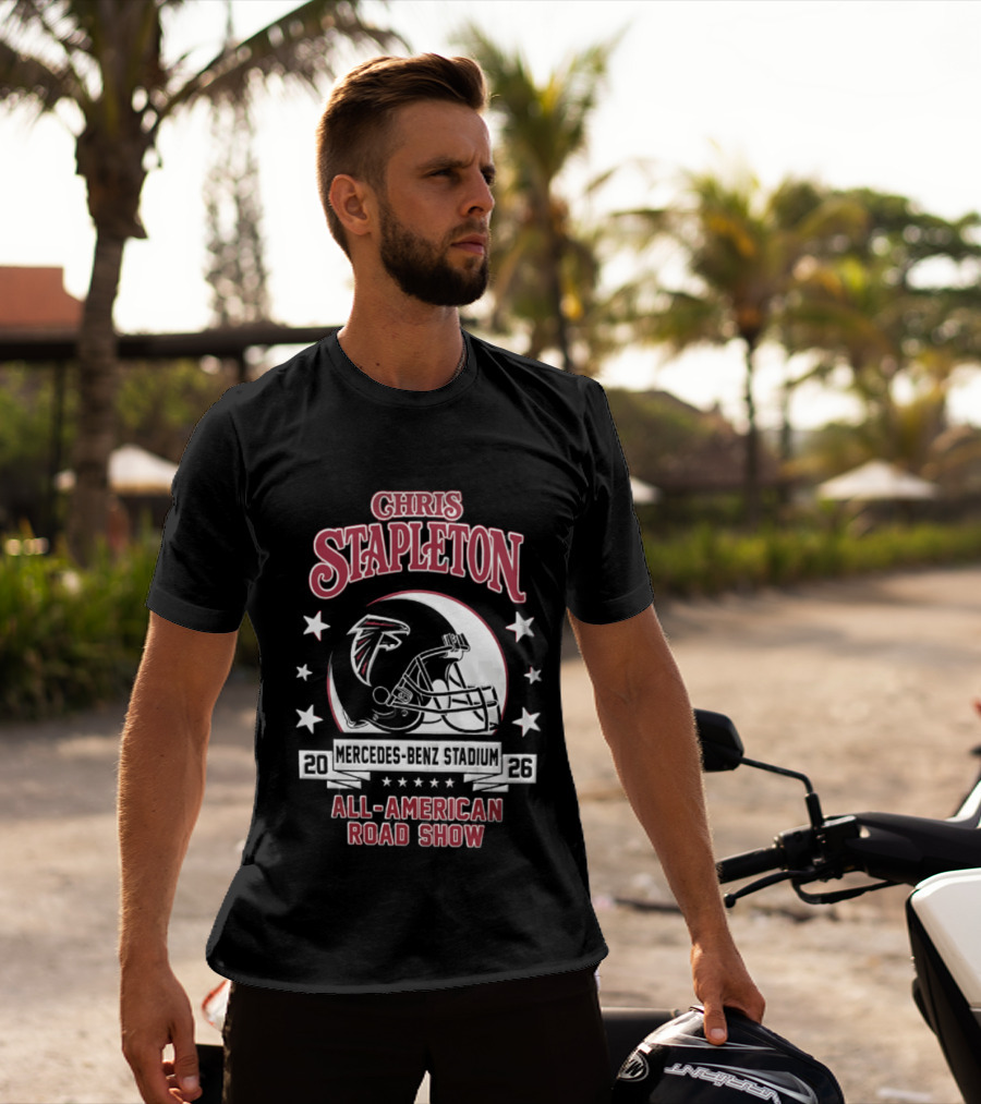 Chris Stapleton Atlanta Falcons Mercedes Benz Stadium 2026 All American Road Show T-Shirt
