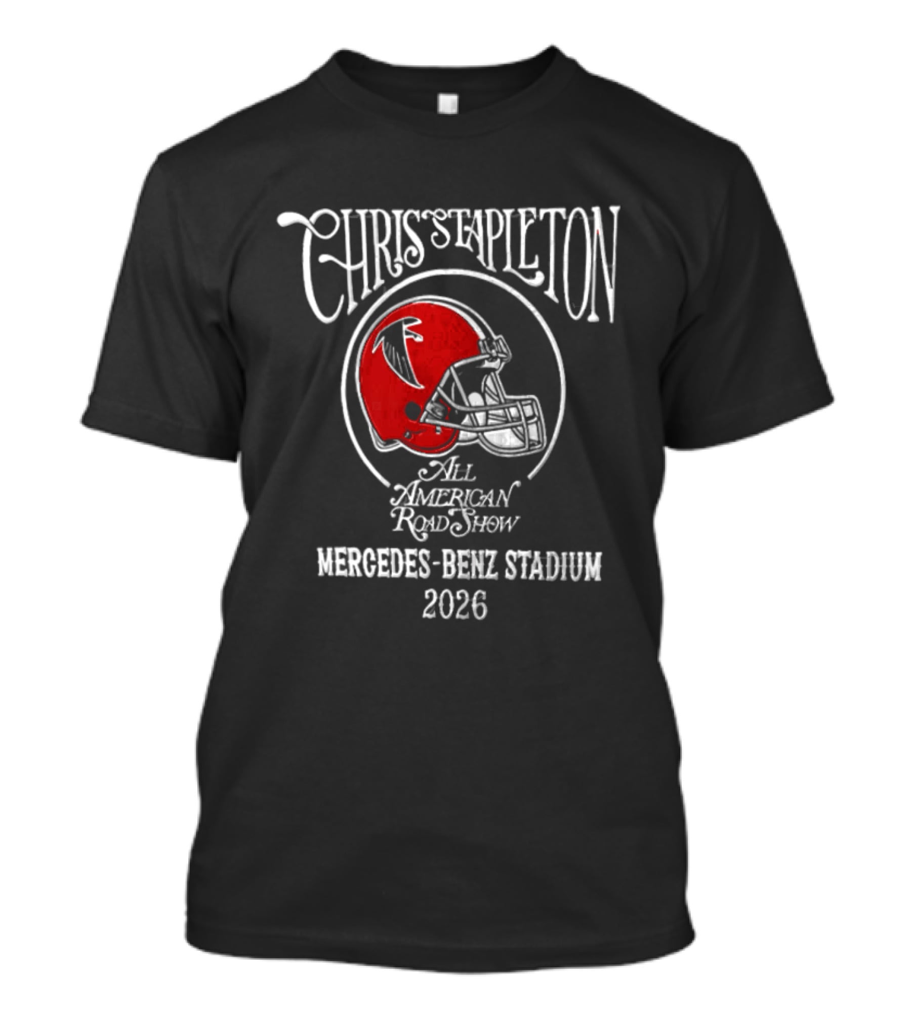 Chris Stapleton All American Road Show Atlanta Falcons Mercedes Benz Stadium 2026 T-Shirt
