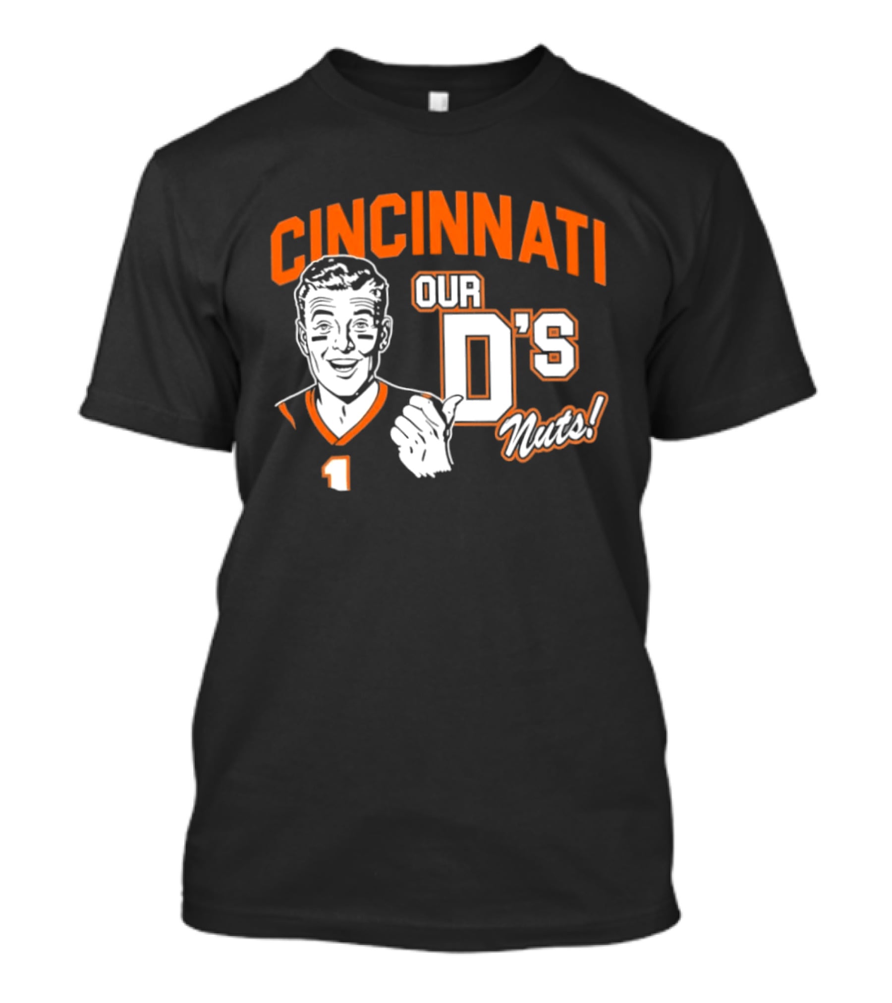 Cincinnati Our D's Nuts Football Orange T-Shirt