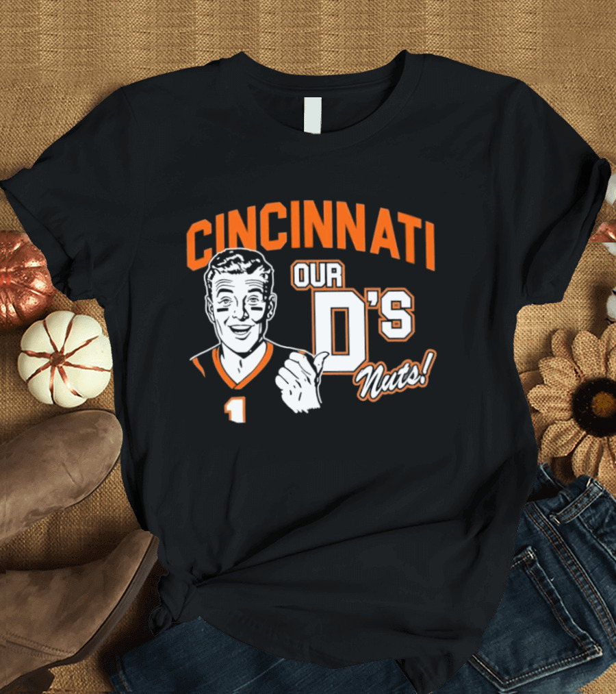 Cincinnati Our D's Nuts Football Orange T-Shirt