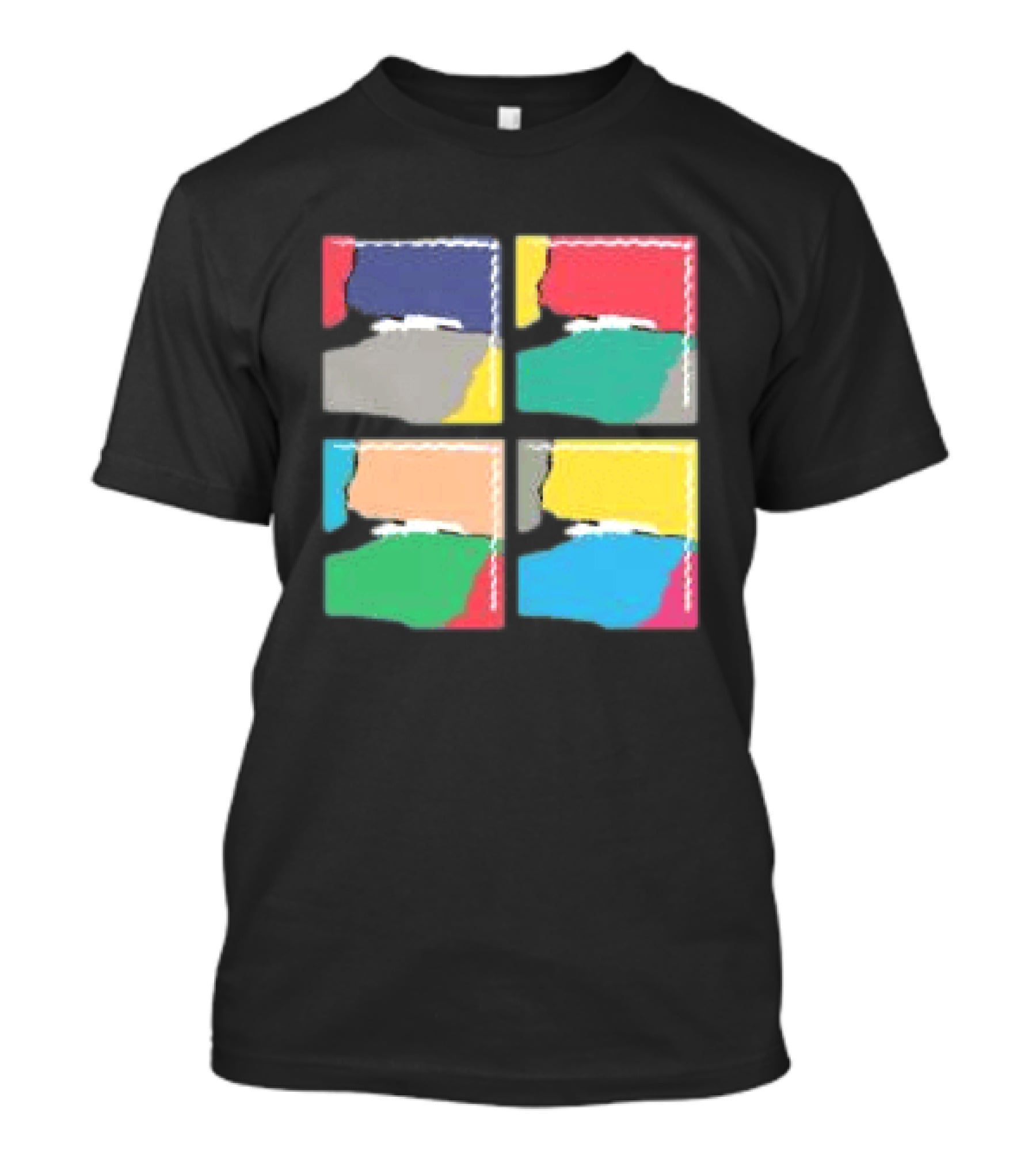 Genesis Abacab 45th Anniversary Multicolor Blocks T-Shirt