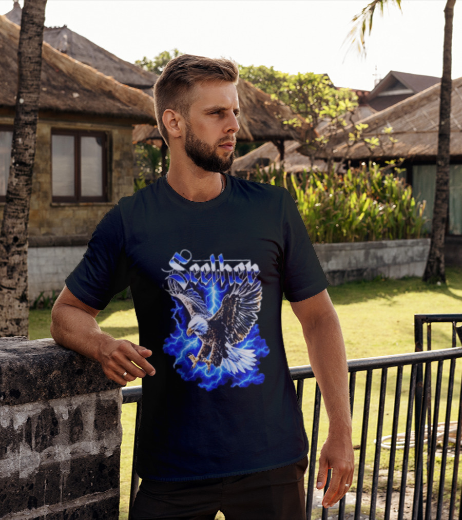 Seether Eagle Lightning Alternative Metal Band T-Shirt