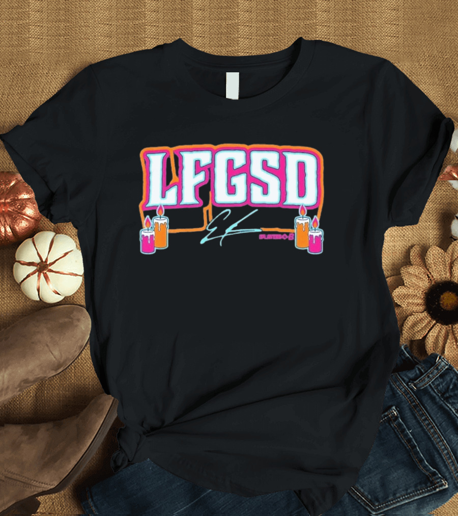 LFGSD Ethan Salas Signature Candles T-Shirt