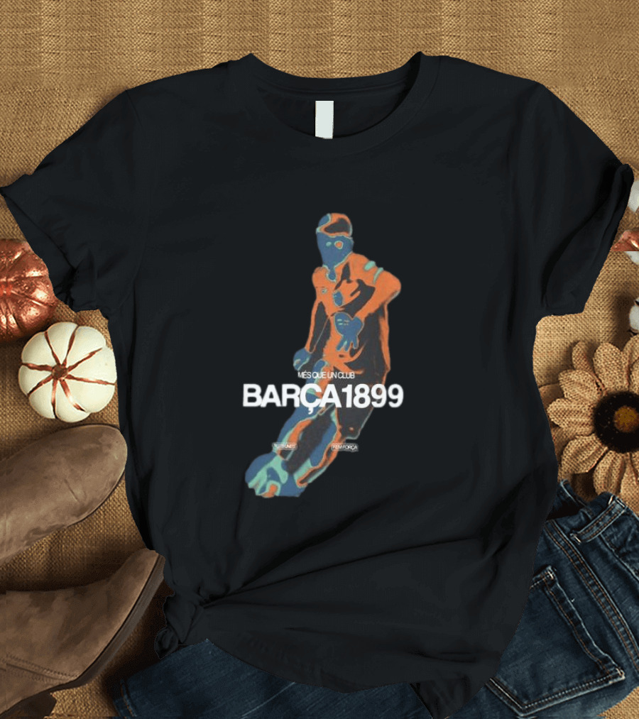 BARÇA 1899 Més Que Un Club Vibrant Black Pulse Player FCBarcelona T-Shirt