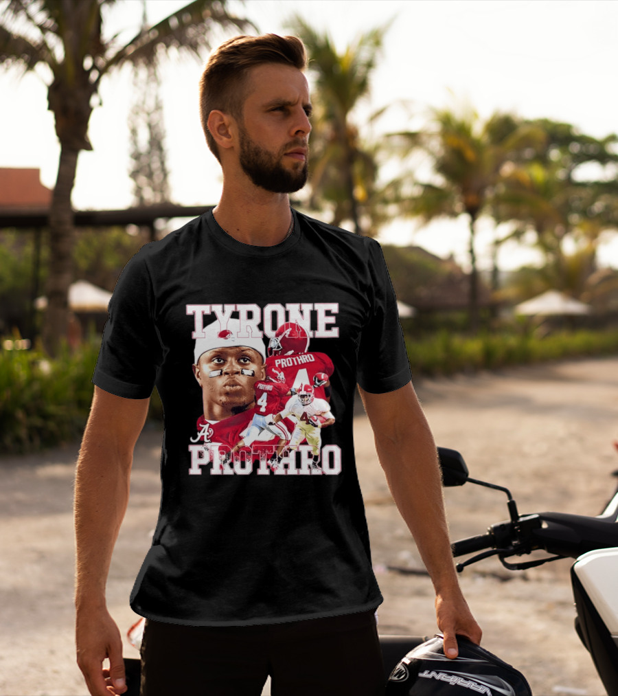 Football Alumni Alabama Crimson Tide Tyrone Prothro Player Collage Athletics T-Shirt