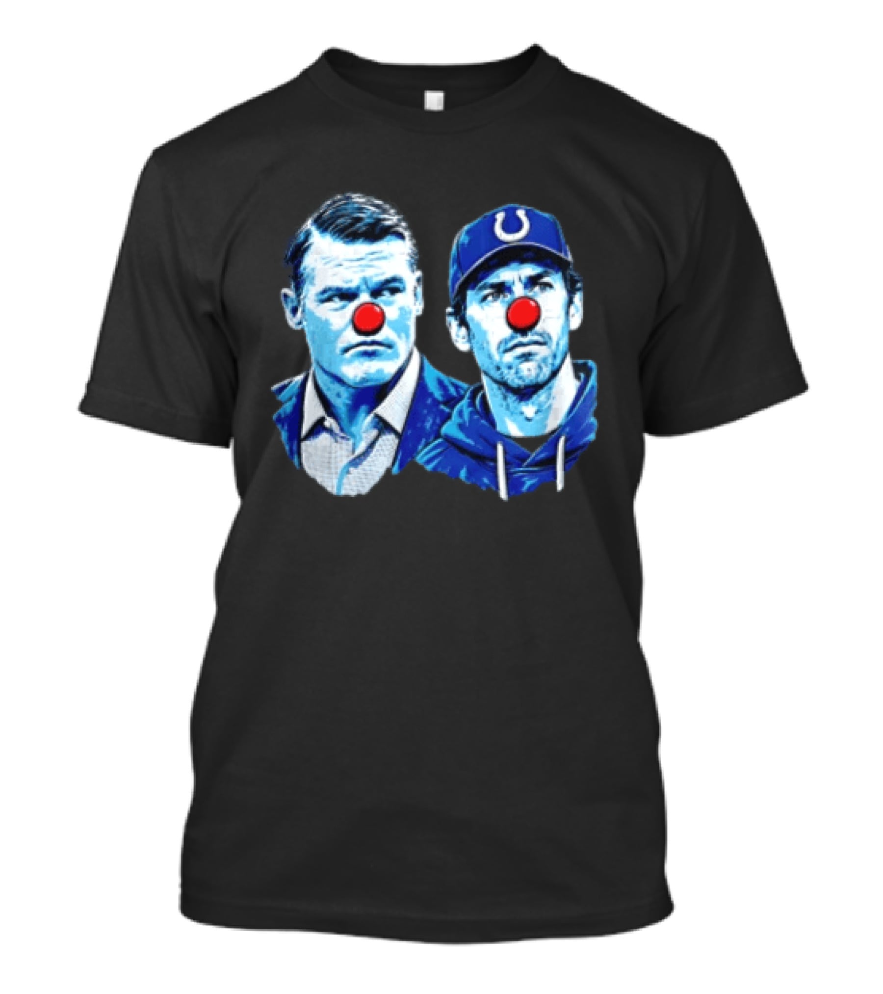 Indianapolis Colts Matt Ryan Red Clown Noses Two Men T-Shirt
