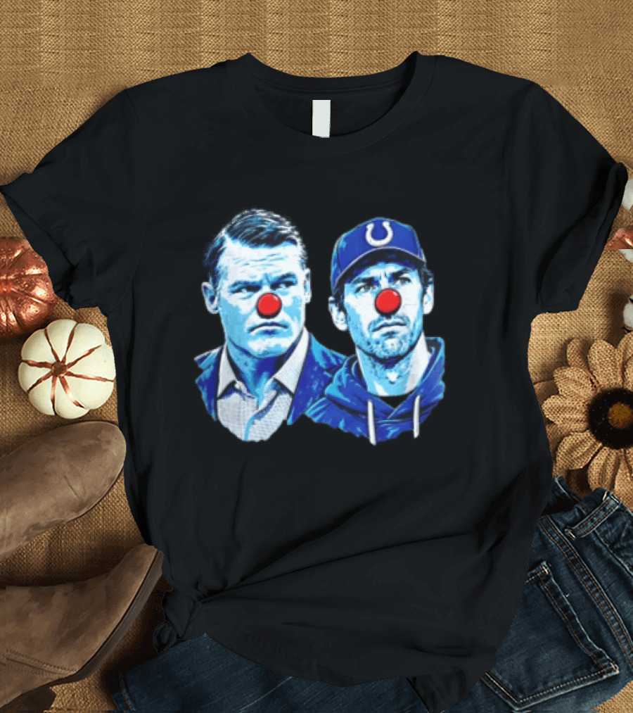 Indianapolis Colts Matt Ryan Red Clown Noses Two Men T-Shirt