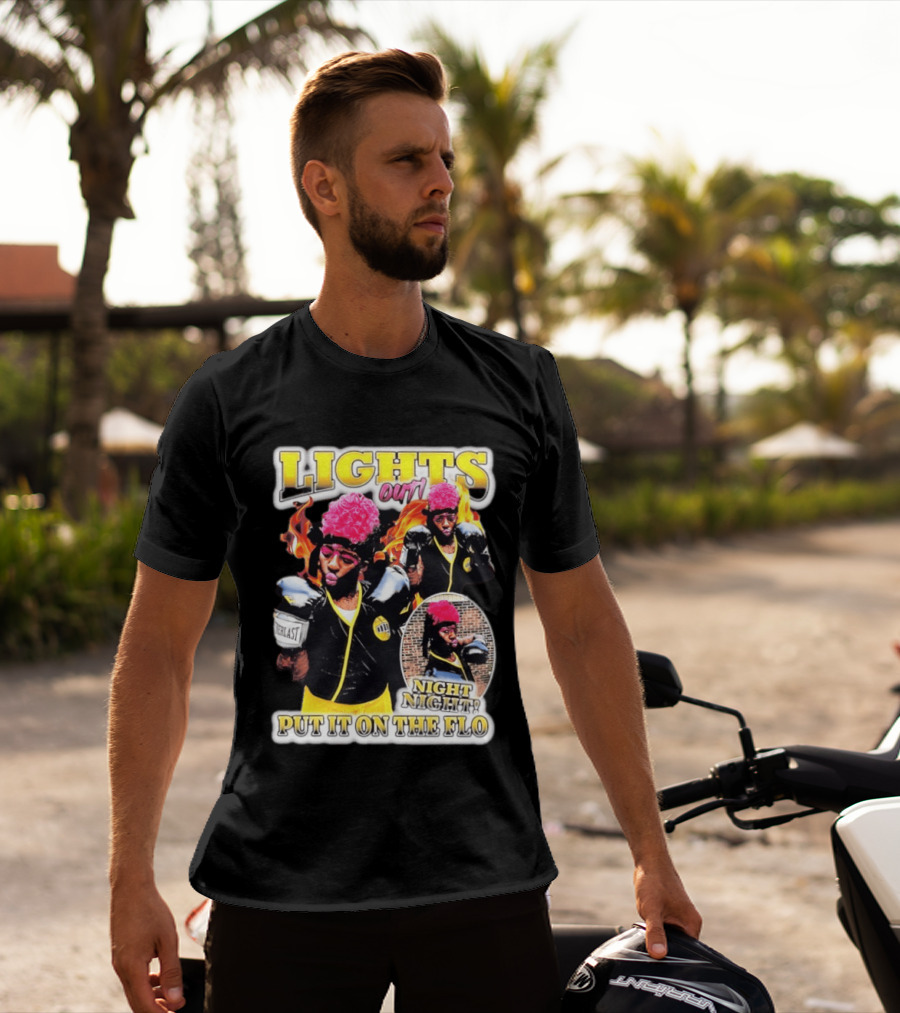 Laquanda Lights Out Night Night Put It On The Flo Boxing Gloves T-Shirt