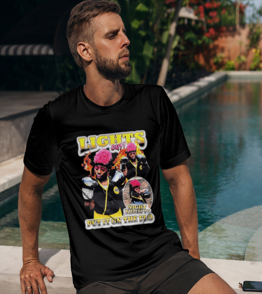 Laquanda Lights Out Night Night Put It On The Flo Boxing Gloves T-Shirt
