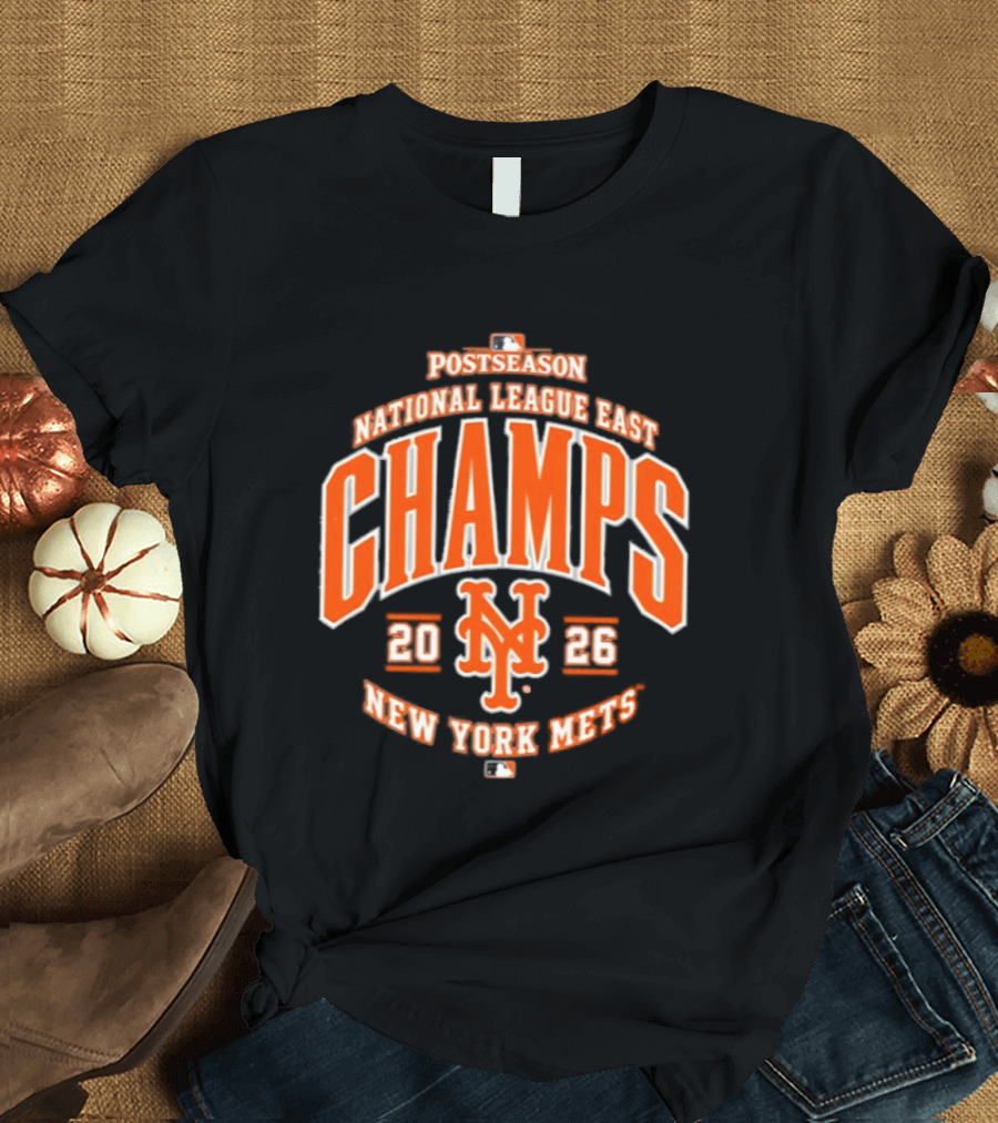 New York Mets 2026 National League East Champs Postseason T-Shirt