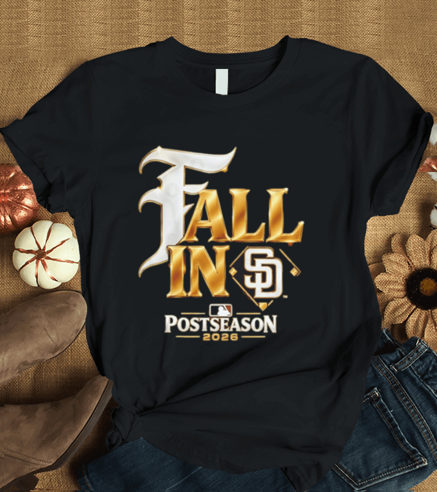 San Diego Padres Fall In SD Postseason 2026 MLB T-Shirt