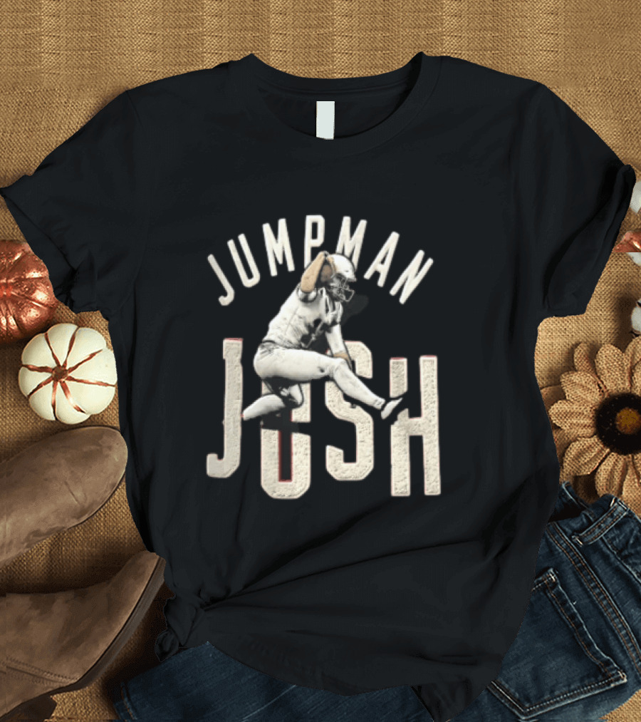 Jumpman Josh Allen Football Player Action Over Defender T-Shirt