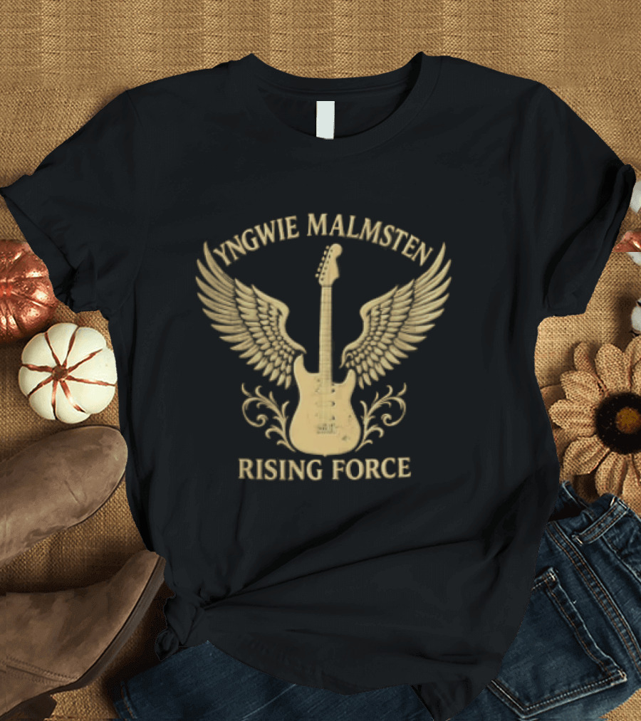 Yngwie Malmsten Rising Force Electric Guitar Wings T-Shirt