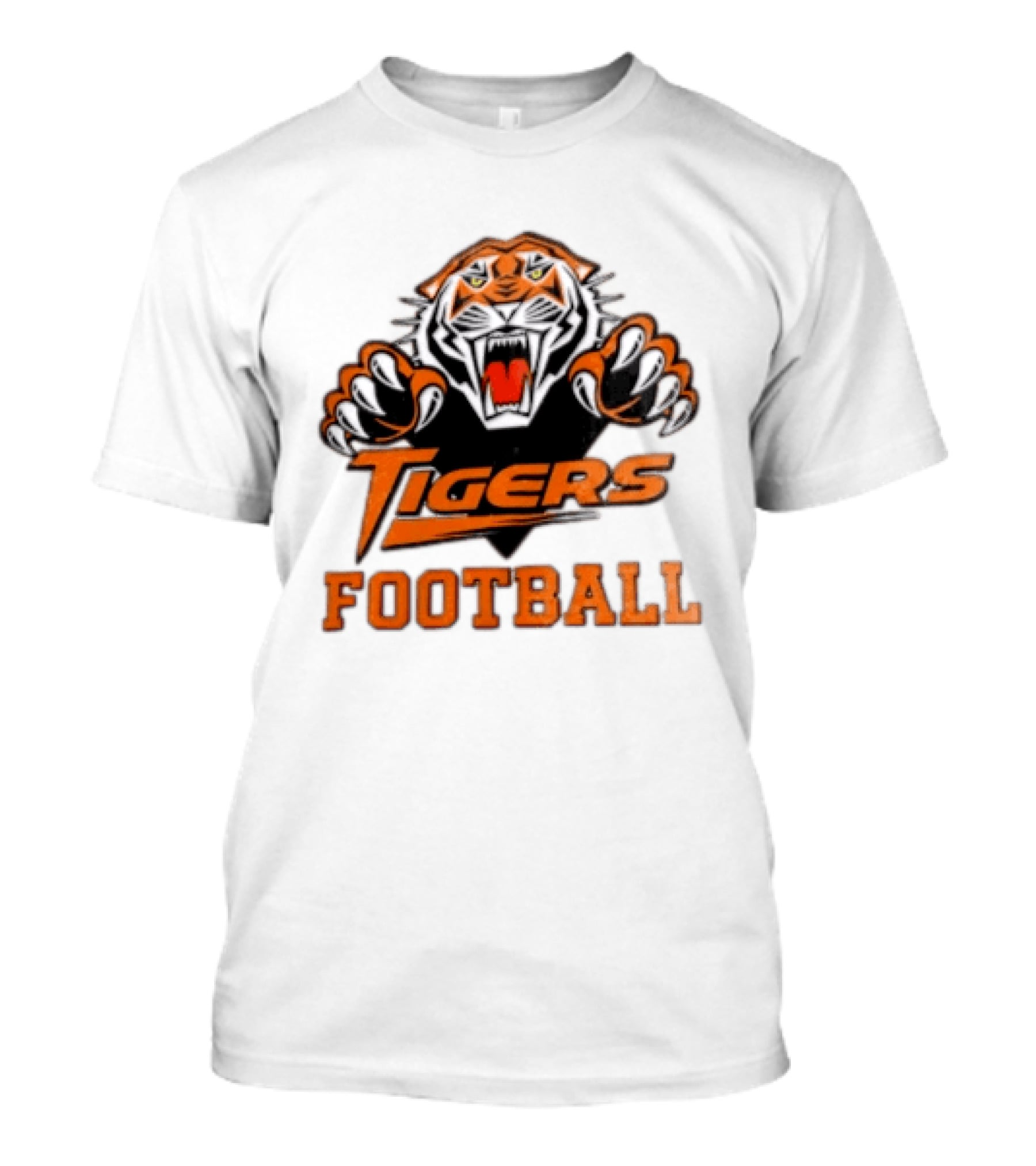 Tigers Football Sports Team Fierce Mascot Claw T-Shirt