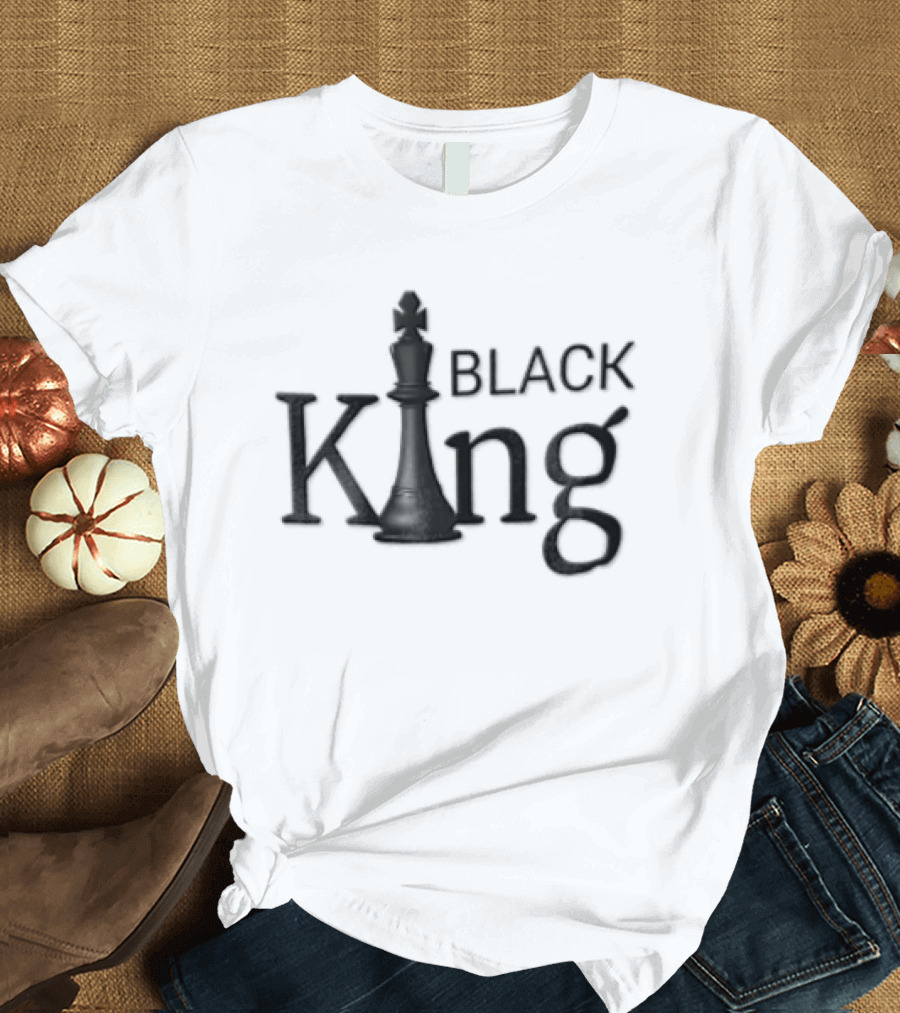Black King Chess Piece T-Shirt