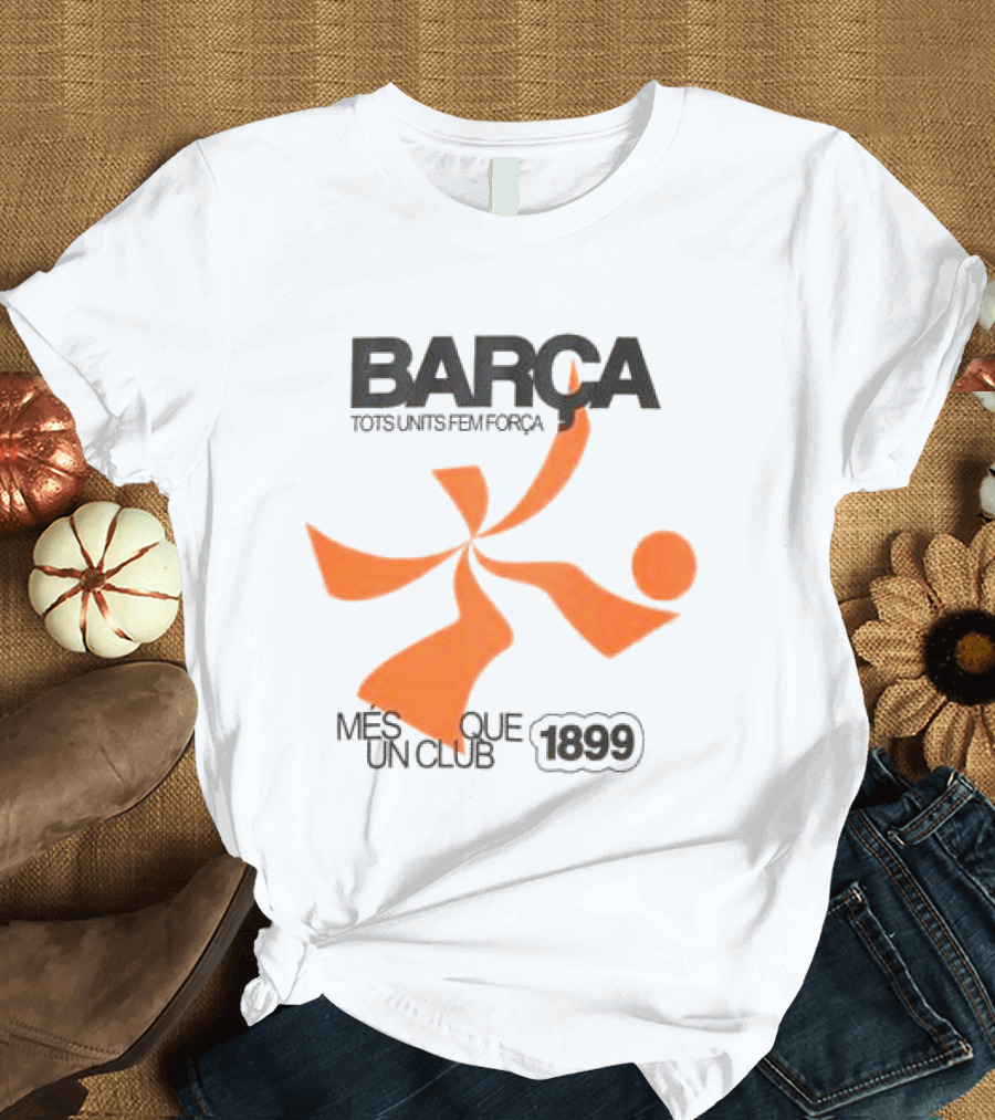 BARÇA Tots Units Fem Força Més Que Un Club 1899 Ecru Pulse Motion T-Shirt