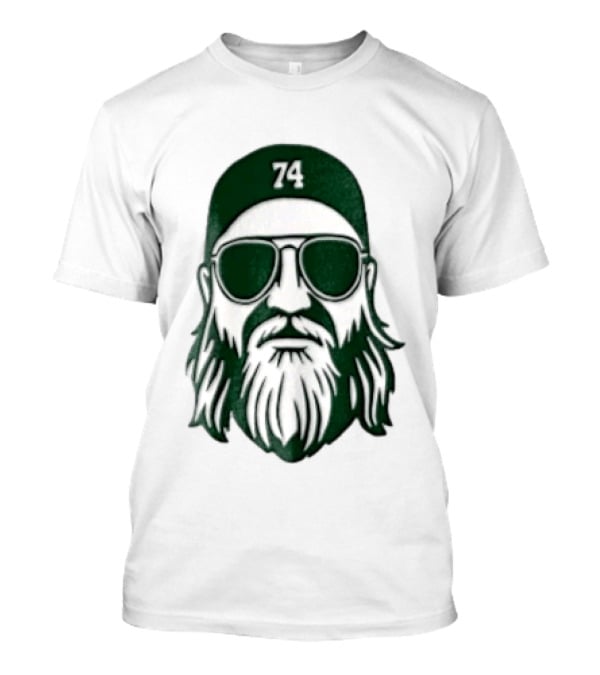 Bearded Man Sunglasses Hat 74 T-Shirt