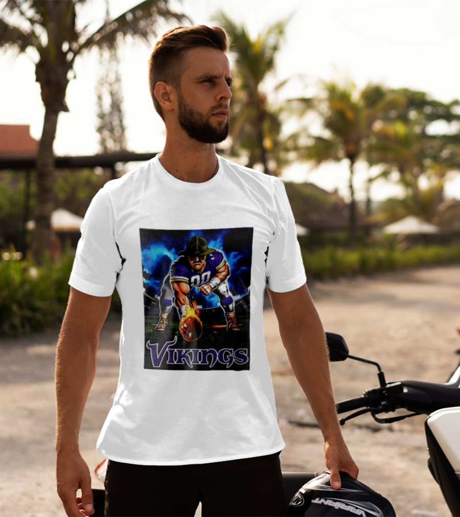 Vikings Ivan Pace Jr Muscular Football Player 00 Powerful Athletic Figure T-Shirt