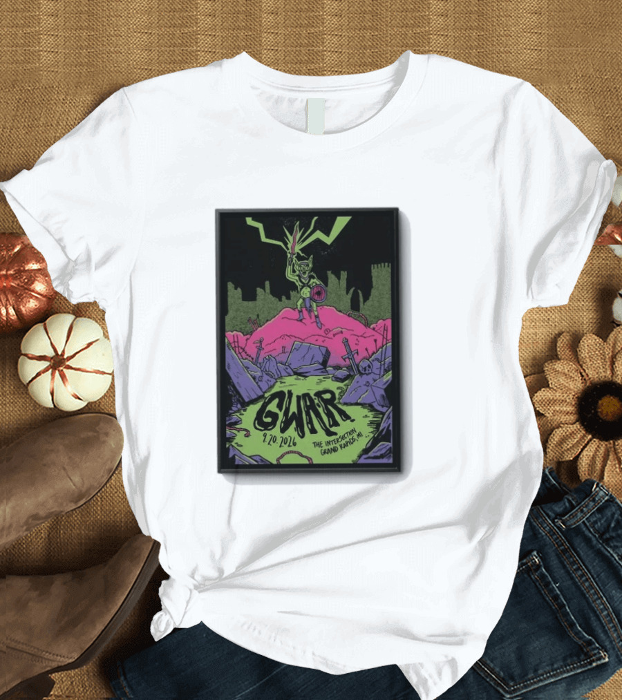 Gwar 9 20 2026 The Intersection Grand Rapids MI T-Shirt