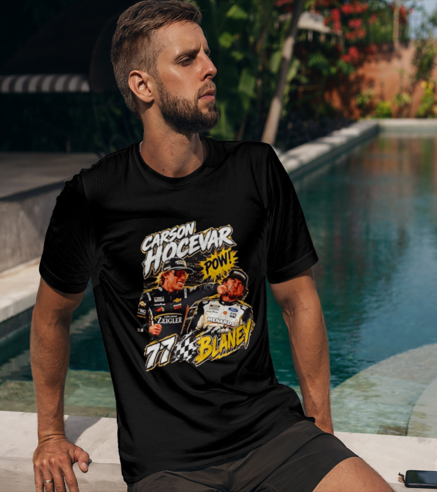 Carson Hocevar Pow Ryan Blaney 77 Menards Racing T-Shirt