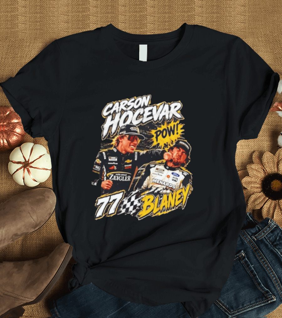 Carson Hocevar Pow Ryan Blaney 77 Menards Racing T-Shirt