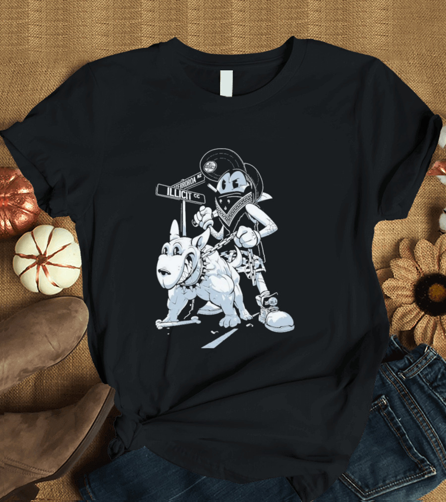 Redrat Illicit Menace Retro Cartoon Adventure T-Shirt