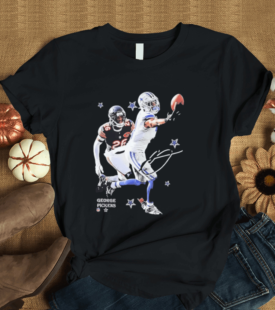 George Pickens NFL Action Dallas Cowboys Vs Chicago Bears Game Highlights T-Shirt