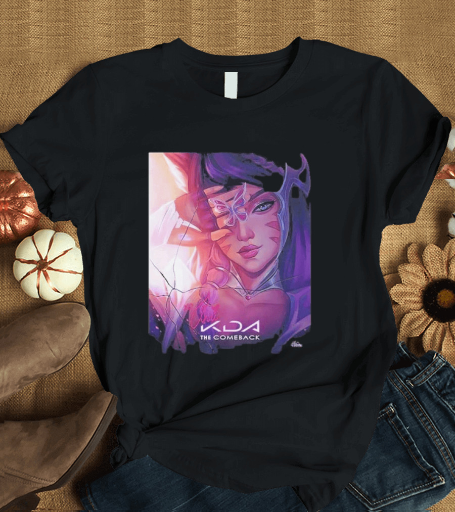 Ahri KDA The Comeback Arcane League Of Legends By Nikkotari T-Shirt