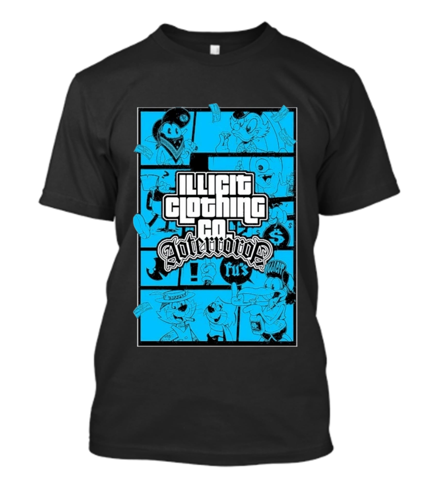 Illicit Clothing Co Afterror FU$ T-Shirt