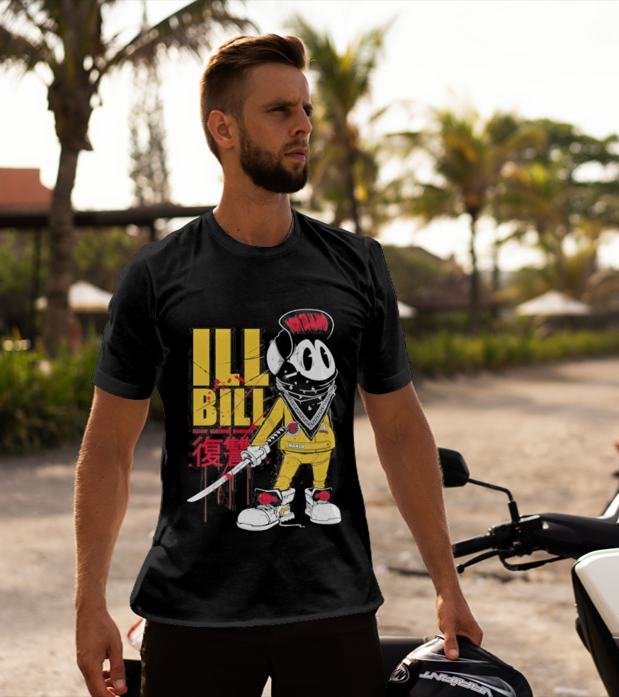 Ill Bill Redrat Illicit Drippy Character With Red And Yellow Details T-Shirt