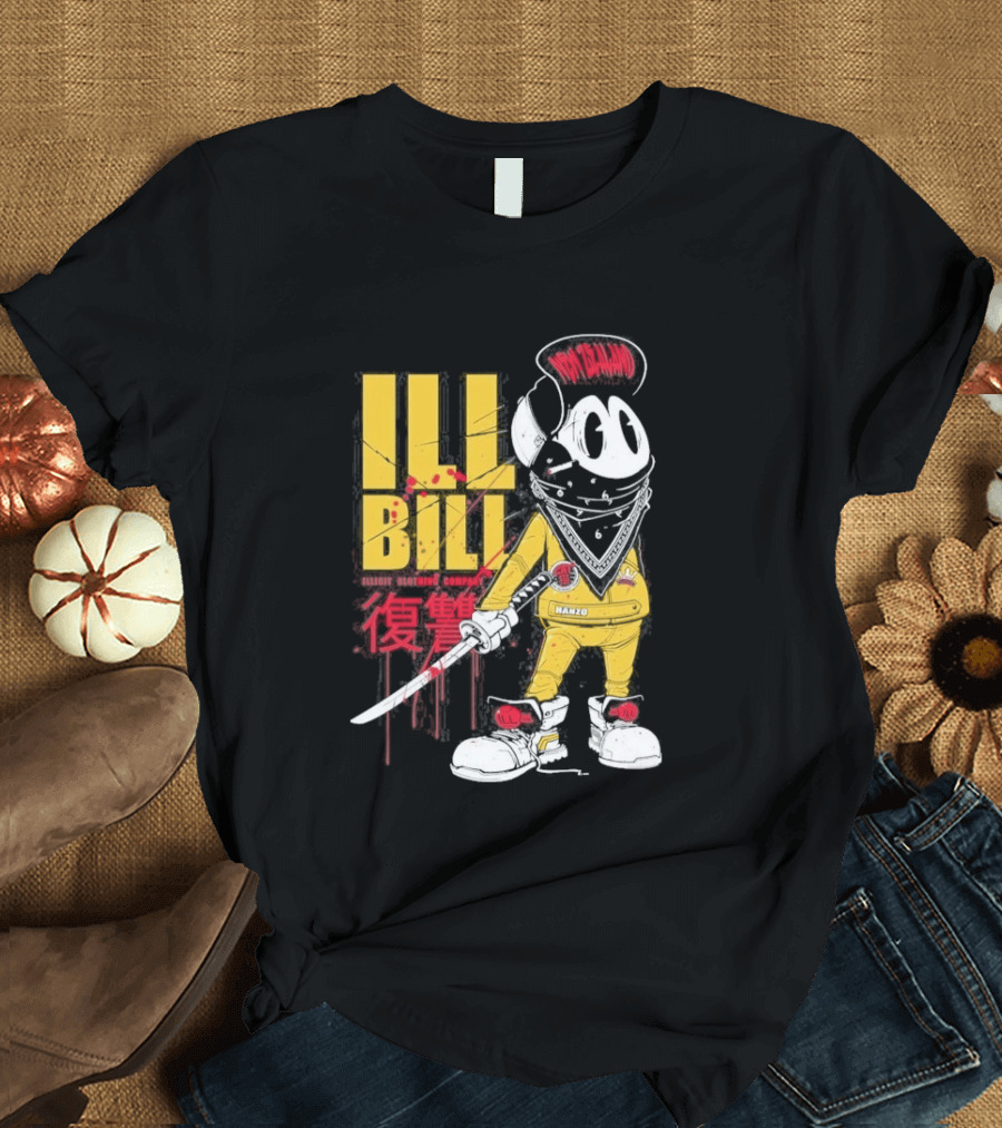 Ill Bill Redrat Illicit Drippy Character With Red And Yellow Details T-Shirt