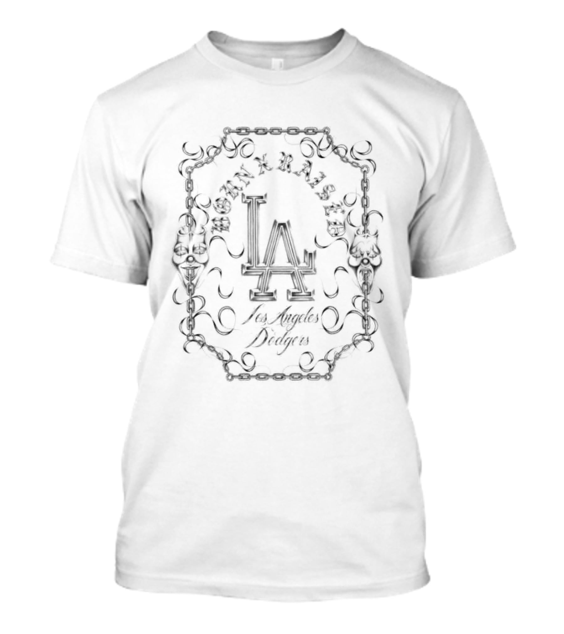 Born X Raised Los Angeles Dodgers LA White T-Shirt