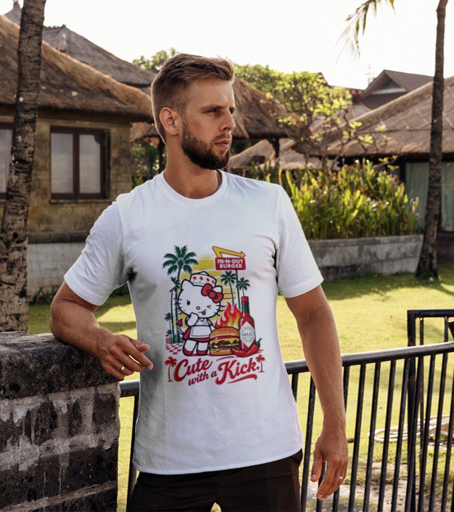 Hello Kitty In N Out Tabasco Cutie With A Kick Burger T-Shirt
