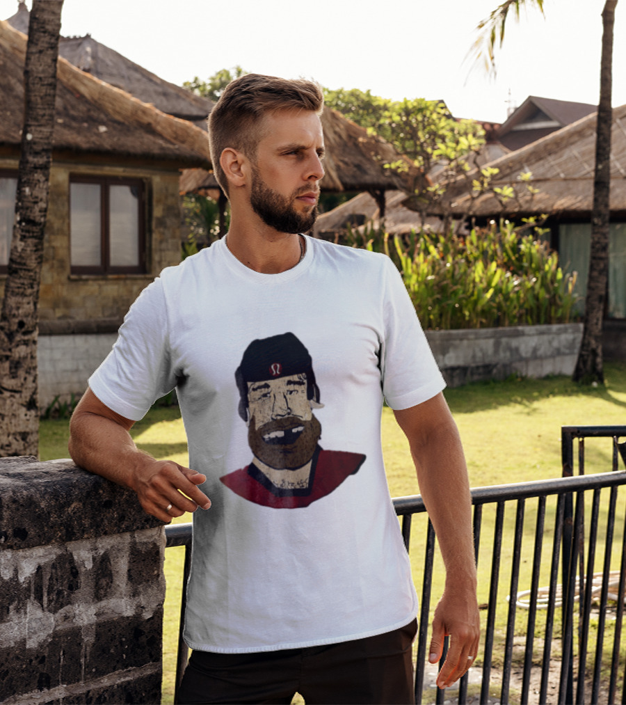 Lululemon Brent Burns Cartoon Hockey Player Missing Teeth T-Shirt