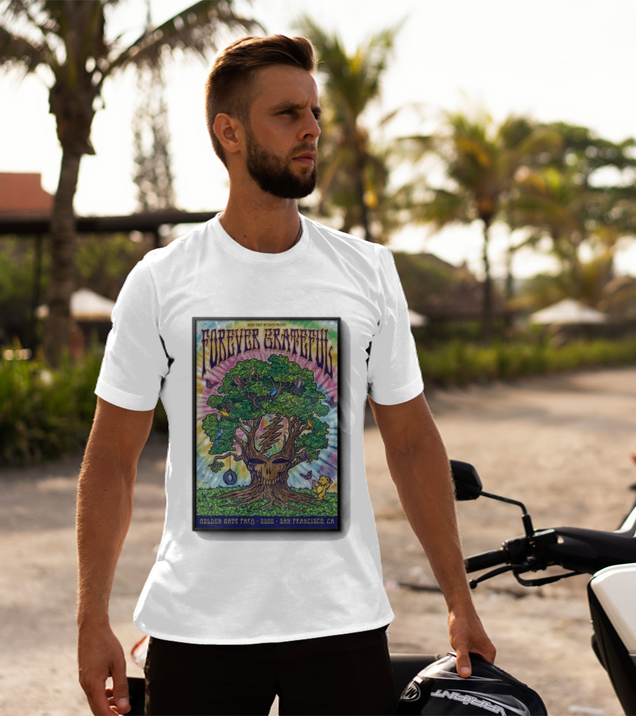 Forever Grateful Rainbow Tree Golden Gate Park 2026 San Francisco T-Shirt