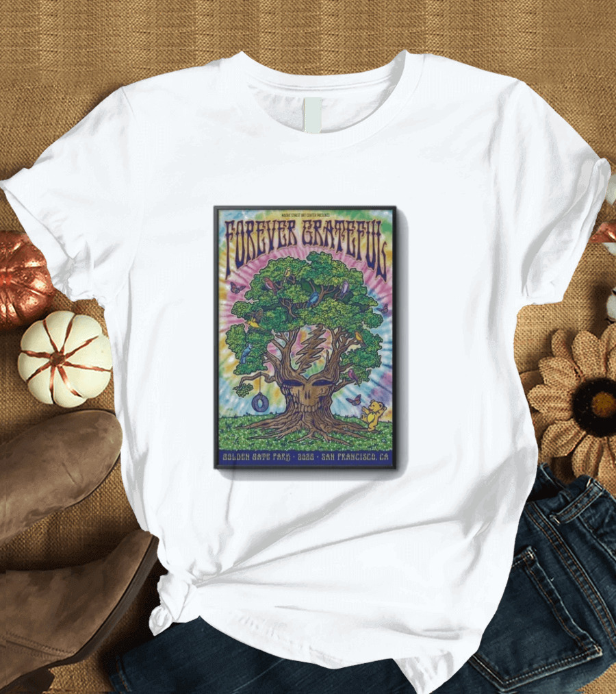 Forever Grateful Rainbow Tree Golden Gate Park 2026 San Francisco T-Shirt