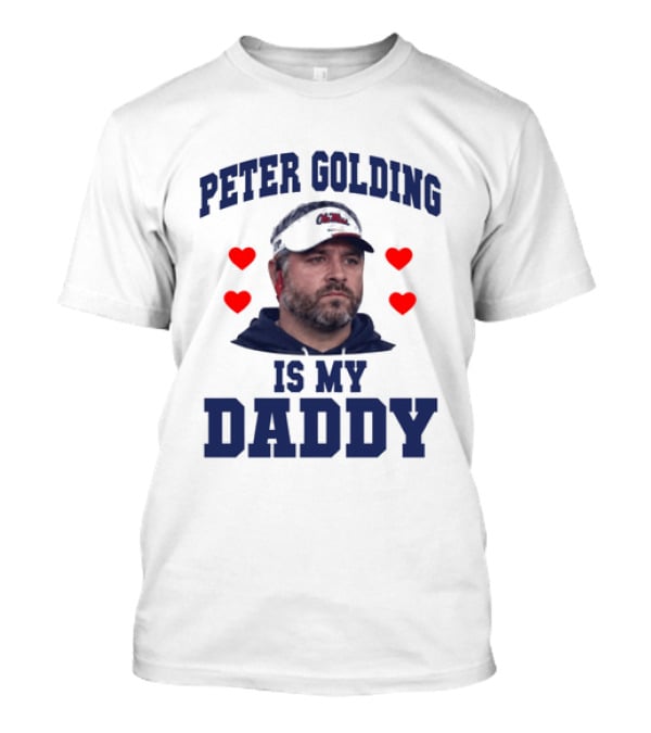 Peter Golding Is My Daddy Red Hearts T-Shirt