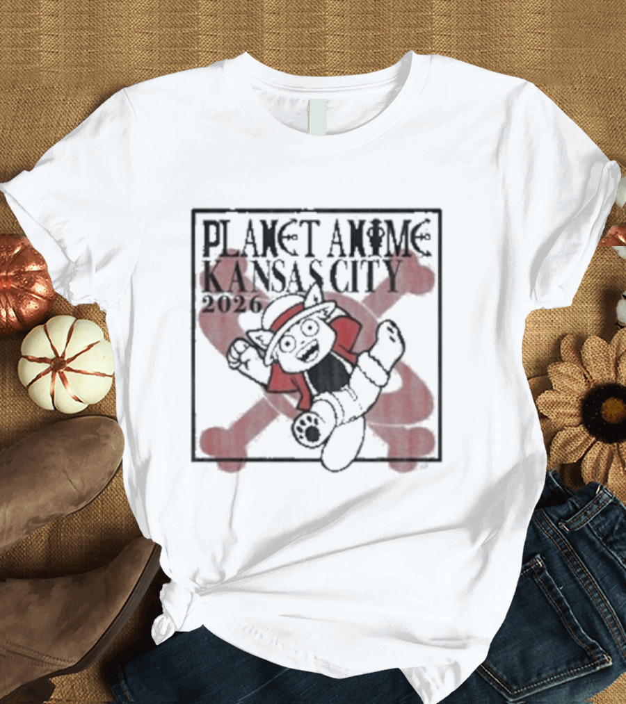 Planet Anime Kansas City 2026 Pirate Panda T-Shirt