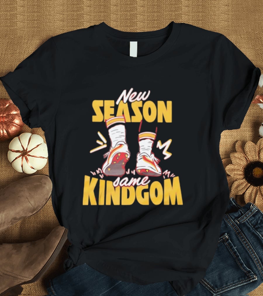 New Season Same Kingdom Kansas City Chiefs Socks And Cleats T-Shirt