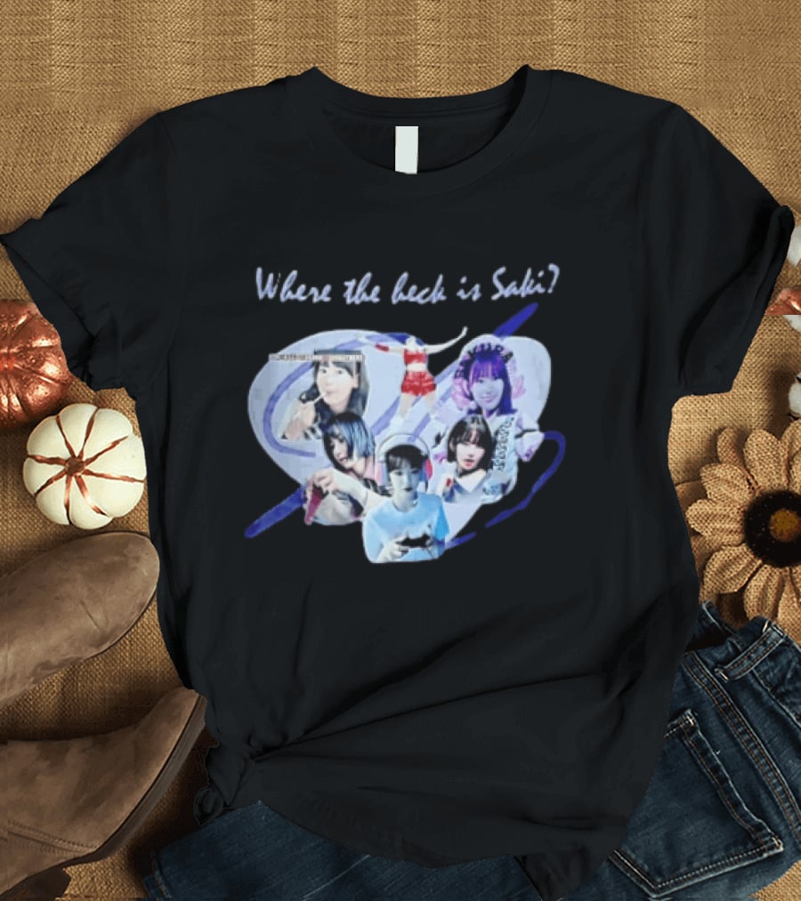 Saki Sakura Where The Heck Is Collage Of Female Idol Photos Miyawaki T-Shirt